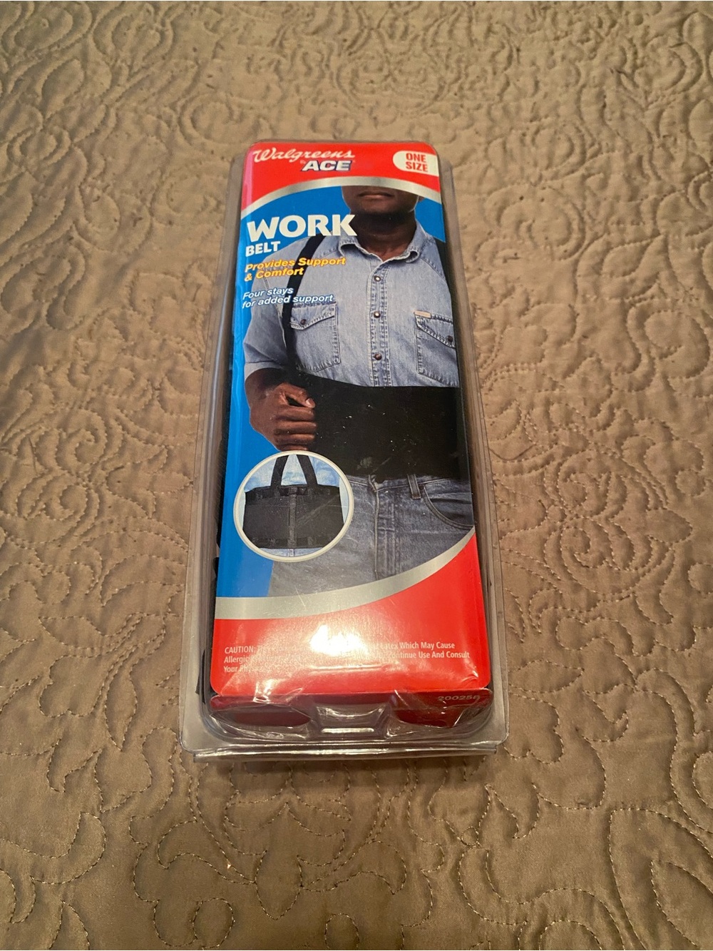 Walgreens Ace Black Work Support Belt - Adjustable Lumbar Support